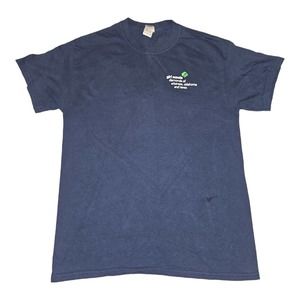 Girl Scouts T-Shirt Medium Juniors/Women's Navy Blue Short Sleeve Graphic Print
